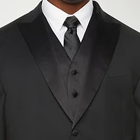 Stafford Coolmax All Season Ecomade Mens Big and Tall Classic Fit Tuxedo Vest