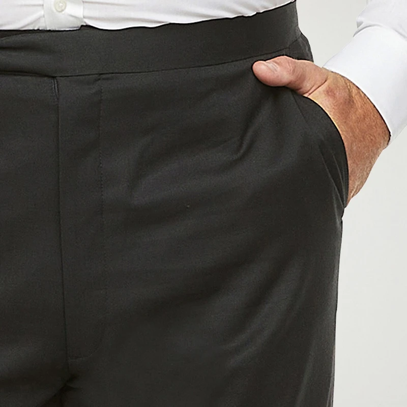 Stafford Coolmax All Season Ecomade Mens Big and Tall Classic Fit Tuxedo Pant