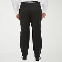 Stafford Coolmax All Season Ecomade Mens Big and Tall Classic Fit Flat Front Suit Pant