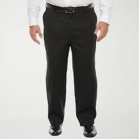 Stafford Coolmax All Season Ecomade Mens Big and Tall Classic Fit Flat Front Suit Pant