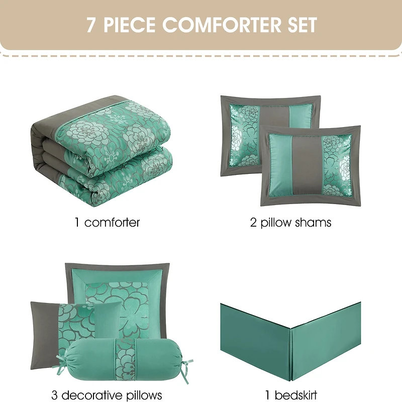 Stratford Park Emery 7-pc. Midweight Complete Bedding Set