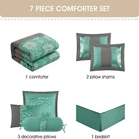 Stratford Park Emery 7-pc. Midweight Complete Bedding Set