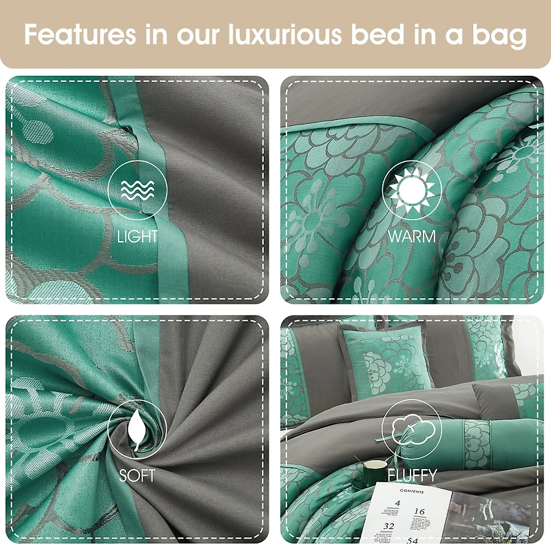 Stratford Park Emery 7-pc. Midweight Complete Bedding Set