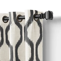Threadmade Renzo Geo Ikat Grommet Top Energy Saving Blackout Single Curtain Panel