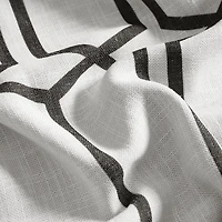 Threadmade Kaiden Geometric Grommet Top Blackout Single Curtain Panel