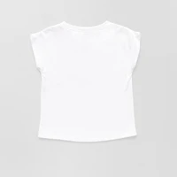 Okie Dokie Toddler & Little Girls Round Neck Short Sleeve Regular Fit Graphic T-Shirt