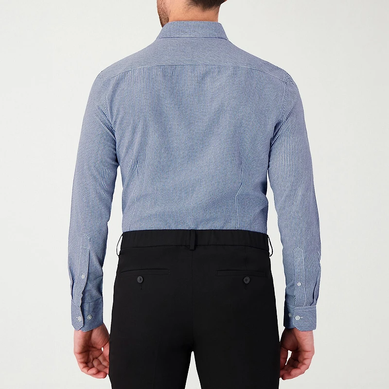 Report Collection Performance Mens Long Sleeve Modern Fit Wrinkle Free Button-Down Shirt