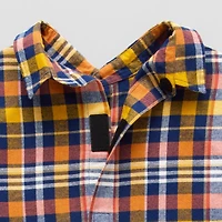 St. John's Bay Mens Easy-on + Easy-off Seated Wear Long Sleeve Adaptive Classic Fit Big and Tall Flannel Shirt