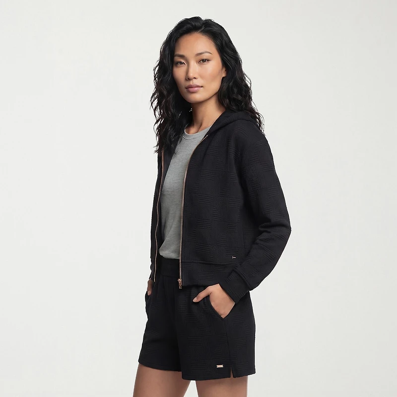 Skechers Womens Diamond Full-Zip  Jacket - Cozy Fit