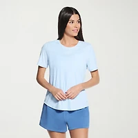 Skechers Womens Crew Neck Short Sleeve Quick Dry Active T-Shirt