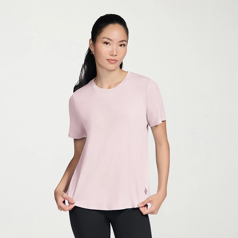 Skechers Womens Crew Neck Short Sleeve Quick Dry Active T-Shirt