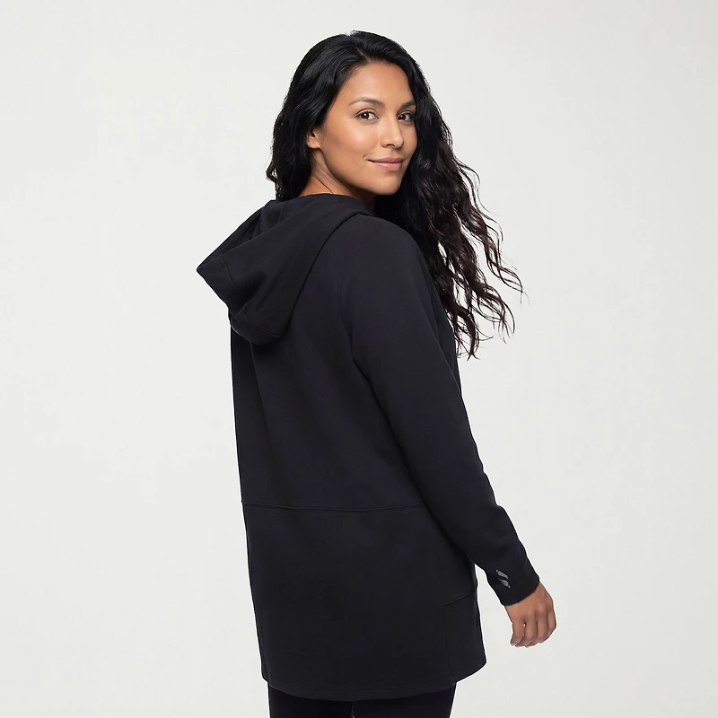 Skechers Womens Hooded Long Sleeve Open Front Cardigan