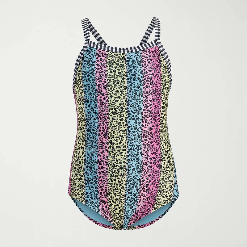 Dolfin Toddler Girls Easy-on + Easy-off Sleeveless One Piece Swimsuit