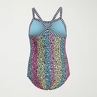 Dolfin Little & Big Kid Girls Easy-on + Easy-off Sleeveless One Piece Swimsuit