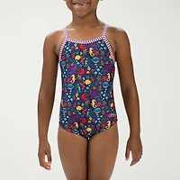 Dolfin Toddler Girls Easy-on + Easy-off Sleeveless One Piece Swimsuit