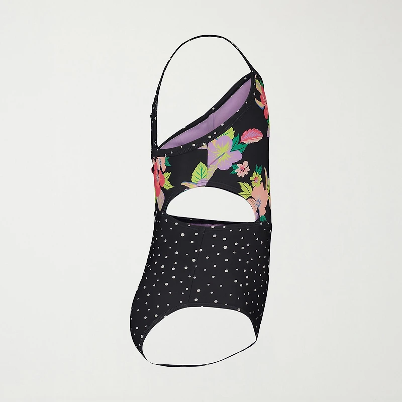 Roxy Big Kid Girls Floral Sleeveless One Piece Swimsuit