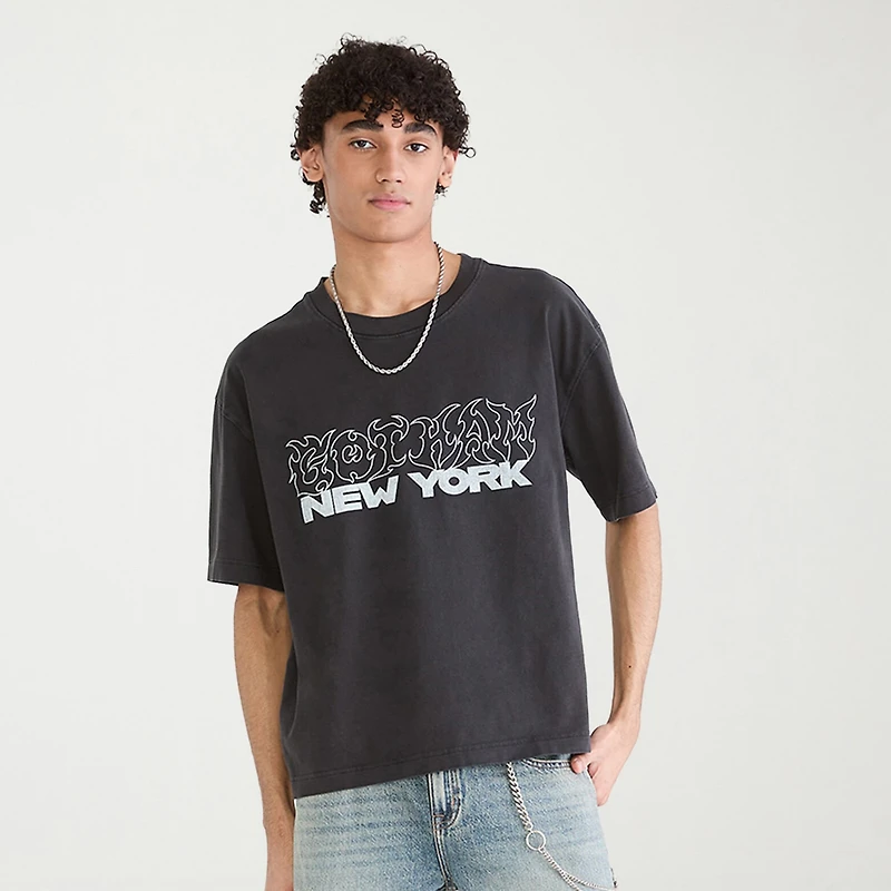 AEROPOSTALE Mens Crew Neck Short Sleeve Boxy Fit Graphic T-Shirt