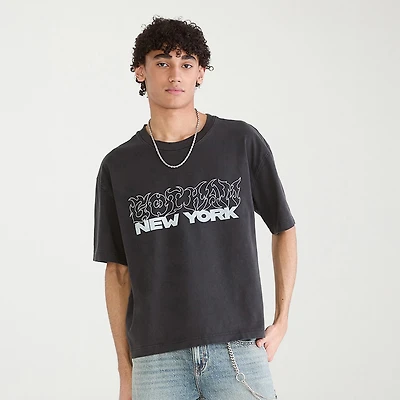 AEROPOSTALE Mens Crew Neck Short Sleeve Boxy Fit Graphic T-Shirt