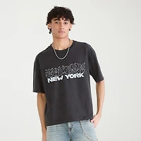 AEROPOSTALE Mens Crew Neck Short Sleeve Boxy Fit Graphic T-Shirt