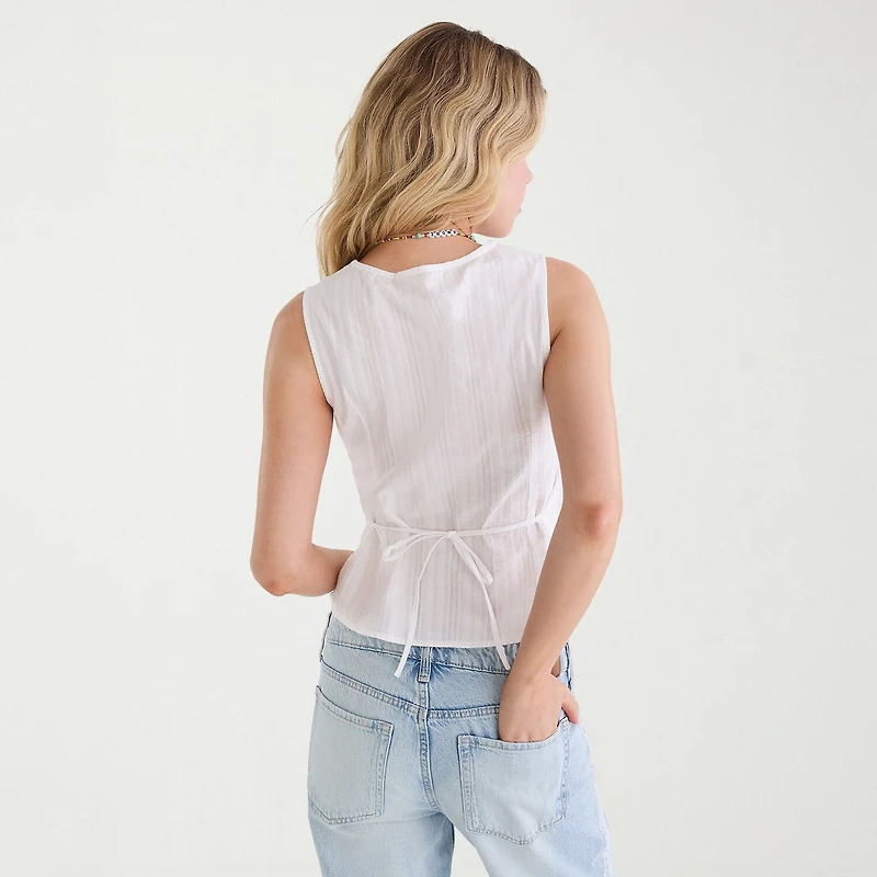 AEROPOSTALE Womens Juniors V Neck Sleeveless Tank Top
