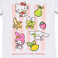 Womens Crew Neck Short Sleeve Regular Fit Hello Kitty Graphic T-Shirt