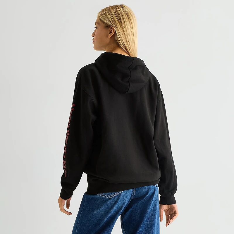 Dr Pepper Womens Juniors Long Sleeve Fleece Hoodie