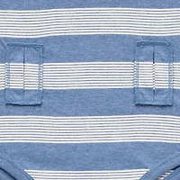 Thereabouts Little & Big Kid Boys Bodysuit Closure Easy-on + Easy-off Adaptive Crew Neck Short Sleeve
