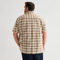 mutual weave Mens Short Sleeve Classic Fit Big and Tall Button-Down Shirt