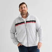 Shaquille O'Neal XLG™ Tricot Mens Big and Tall Lightweight Track Jacket