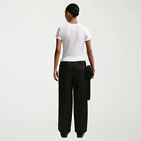 Nike Womens Crew Neck Short Sleeve Active Crop Top