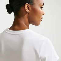 Nike Womens Crew Neck Short Sleeve Active Crop Top