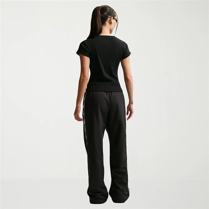 Nike Womens Crew Neck Short Sleeve Active Crop Top