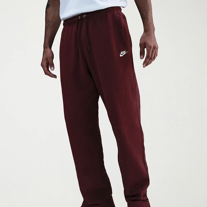 Nike Fleece Mens Straight Mid Rise Regular Fit Workout Pant
