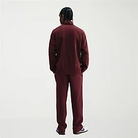 Nike Fleece Mens Straight Mid Rise Regular Fit Workout Pant