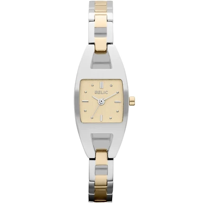 Relic® Elaine Womens 2-Tone Dress Watch ZR34215