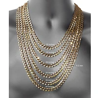 10K Yellow Gold 8.2MM Curb Necklace