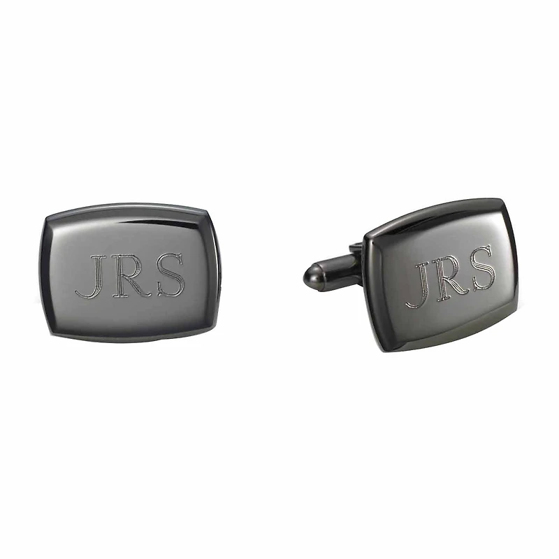 Personalized Gunmetal Cufflinks