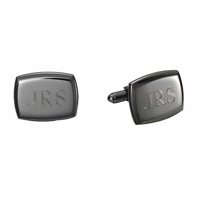 Personalized Gunmetal Cufflinks