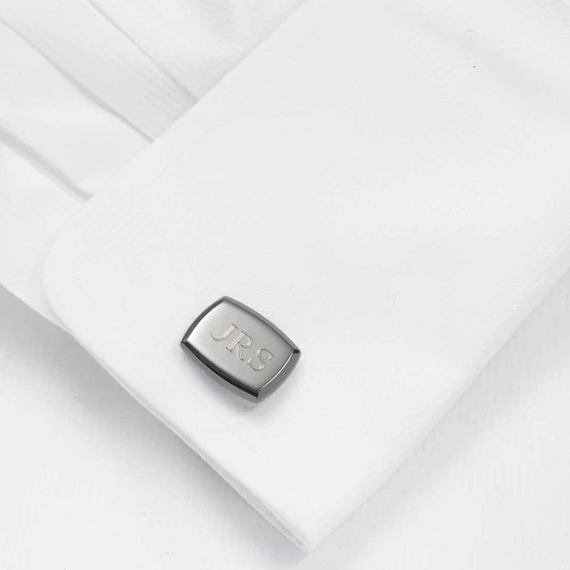 Personalized Gunmetal Cufflinks