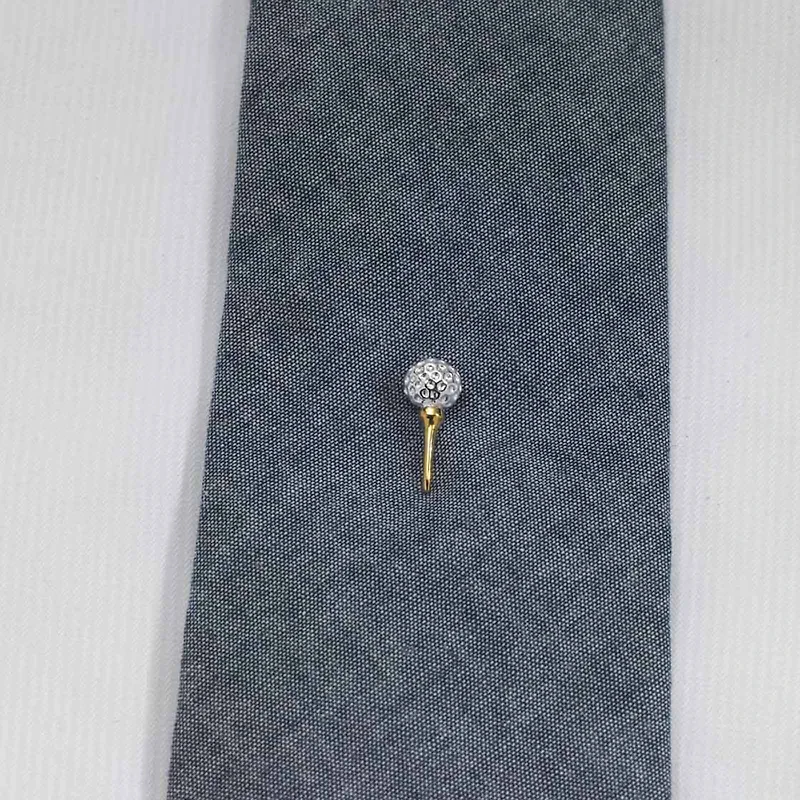 Golf Ball And Tee Tie Tack