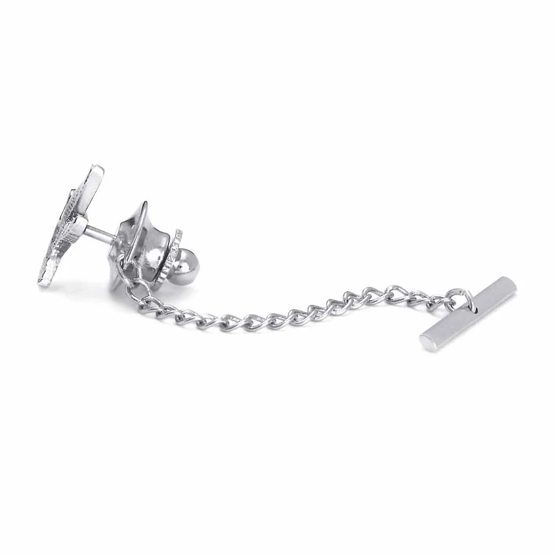 Duck Rhodium-Plated Tie Tack