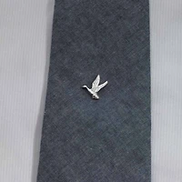 Duck Rhodium-Plated Tie Tack