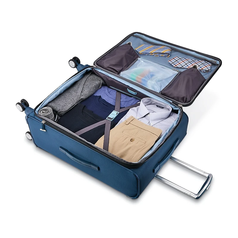 Samsonite Solyte Dlx Inch Softside Expandable Lightweight Checked Spinner Luggage