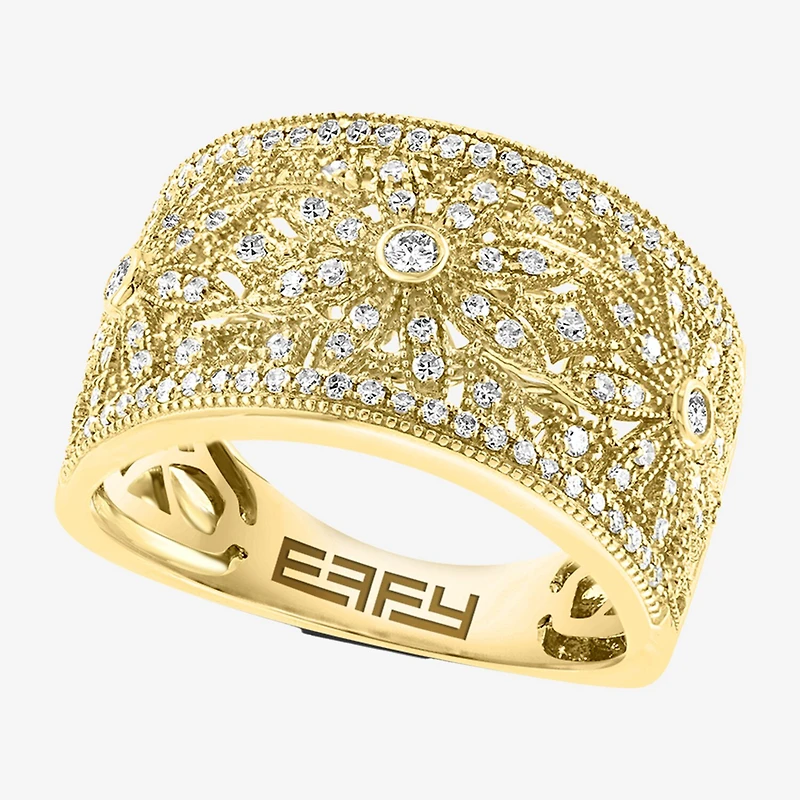 Effy Final Call Womens 1/5 CT. Natural Diamond 14K Gold Band