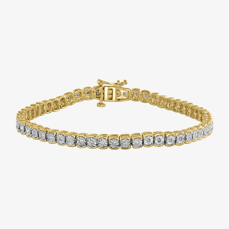 Effy Final Call Womens 1/2 CT. T.W. Natural Diamond Sterling Silver 7 Inch Tennis Bracelet