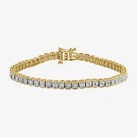 Effy Final Call Womens 1/2 CT. T.W. Natural Diamond Sterling Silver 7 Inch Tennis Bracelet