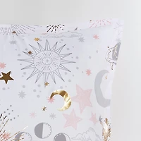 Intelligent Design Ariella Starry Sky Metallic Comforter Set with Throw Pillow