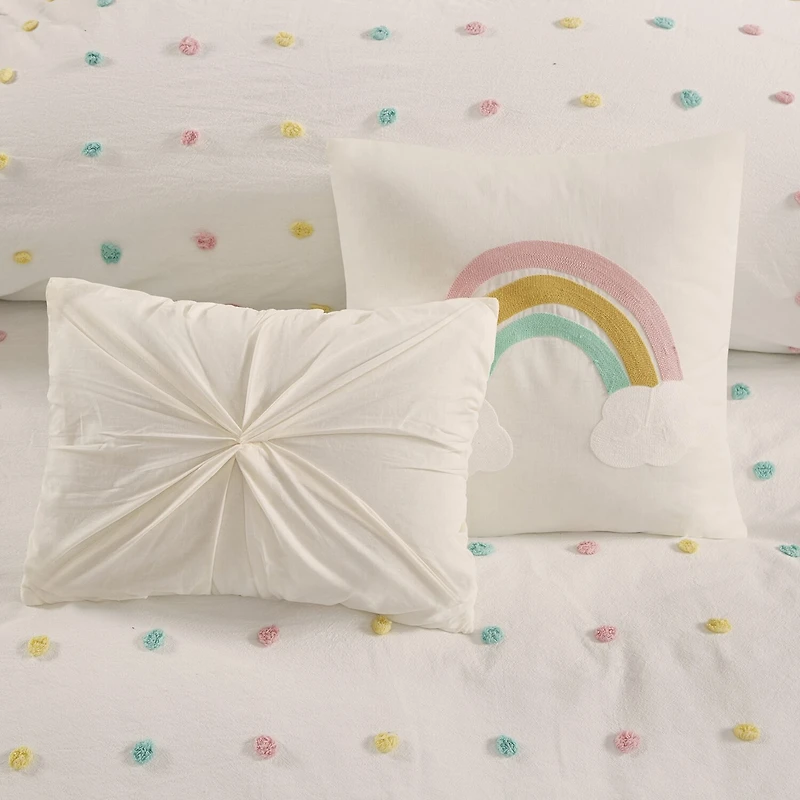 Urban Habitat Kids Ensley Jacquard 100% Cotton Duvet Cover Set with Decorative Pillows