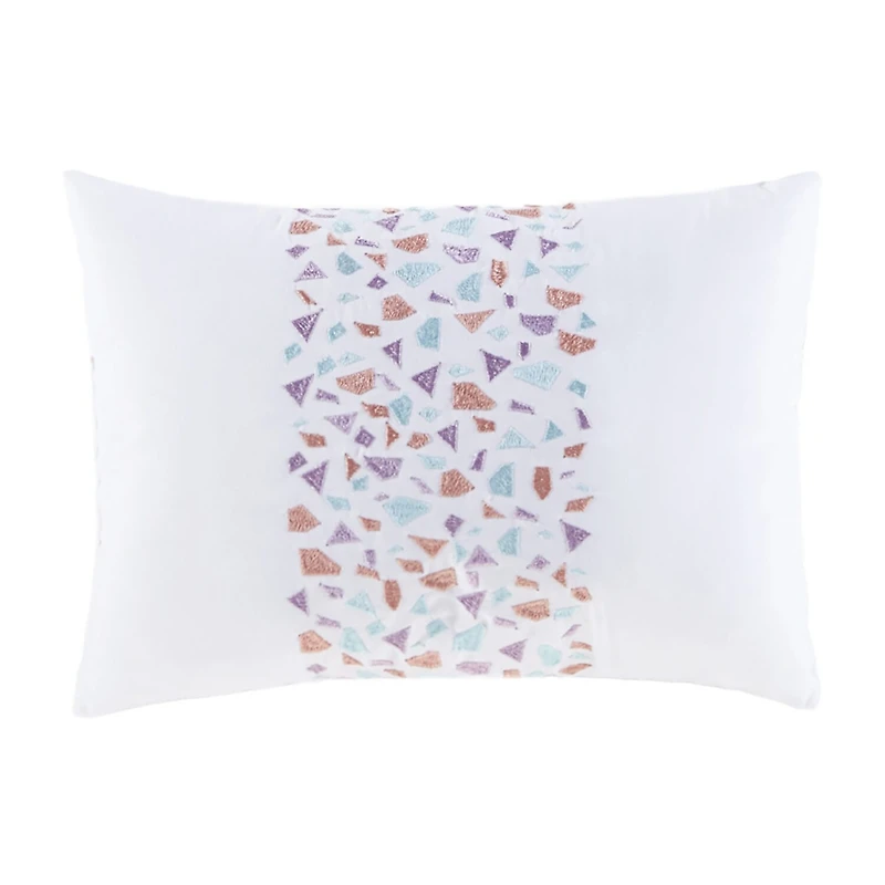Mi Zone Sparkle Reversible Duvet Cover Set with decorative pillow
