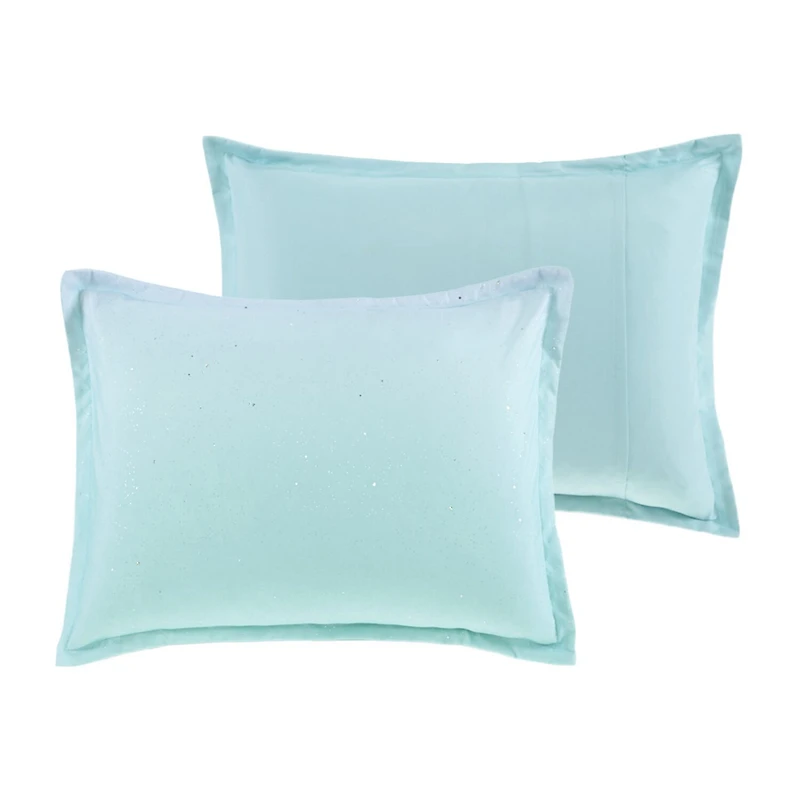 Mi Zone Sparkle Reversible Duvet Cover Set with decorative pillow